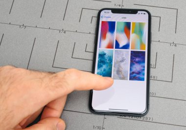 İPhone X 10 app uygulama yazılım duvar kağıdı canlı kurmak 