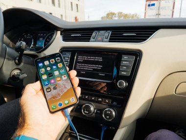 Apple carplay için bağlama yeni iphone Apple tarafından X 10 adam 