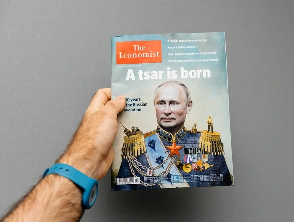 De econoom met Vladimir Putin op cover — Stockfoto