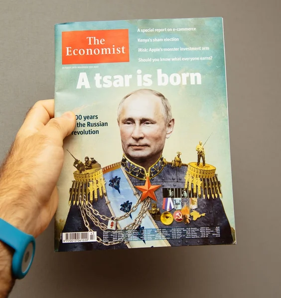 Економіст з Володимира Путіна на обкладинці — стокове фото