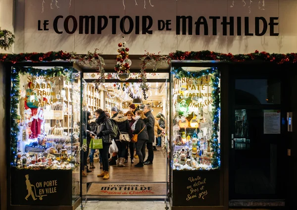 Le comptoir de Mathilde gurme hediyelik eşya dükkanı — Stok fotoğraf