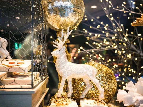 Güzel Geleneksel Noel Süsleri Spanyol Ekmek Satan Tartes Kek Reindeers — Stok fotoğraf