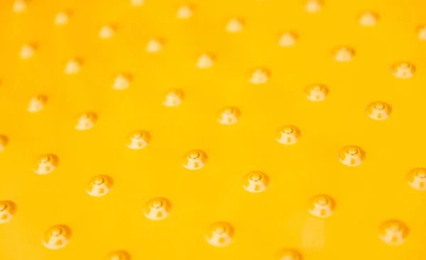 Detalhe Peça Trator Grade Micro Metálico Pintado Amarelo Com Múltiplas — Fotografia de Stock