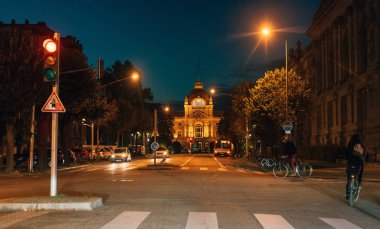 Palais du Rhin, gece Strasbourg, Neustadt Arcnhitecture 'da