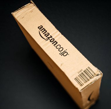 Amazon Japonya parsel Amazon.co.jp günlük o siyah zemin üzerine