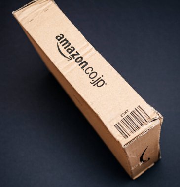 Amazon Japonya parsel Amazon.co.jp günlük o siyah zemin üzerine