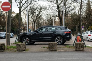 Lüks Jaguar X-Type Suv Jeep yan görünüm
