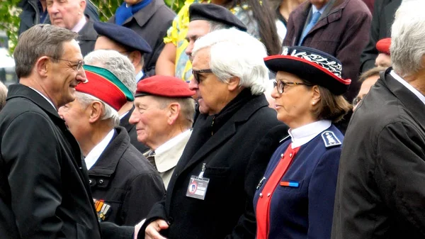 Robert Herman no Desfile de Comemoração do Armistício na França — Fotografia de Stock