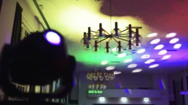 renkli oda duvar disko ışıkları yakın çekim Multi