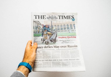 Stephen Hawking Times kapağında