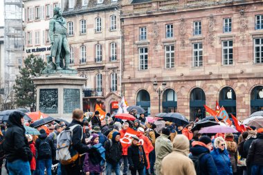 Place Kleber Fransız Sokağı protesto gösteri insanlara karşı 