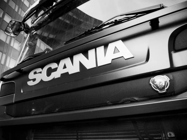 Scania logo z przodu G410 Truck — Zdjęcie stockowe