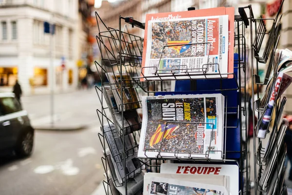 Novinky ze Španělska o referendu v Katalánsku — Stock fotografie