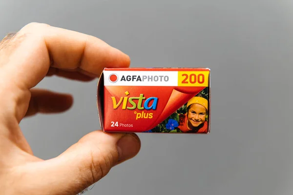 Agfa Photo Vista plus 200 unboxing — Stockfoto