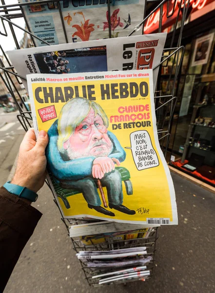 Charlie Hebdo venni sajtó szatíra — Stock Fotó