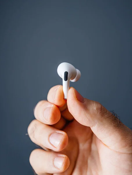 Nieuwe Apple Computers Airpods Pro hoofdtelefoon — Stockfoto