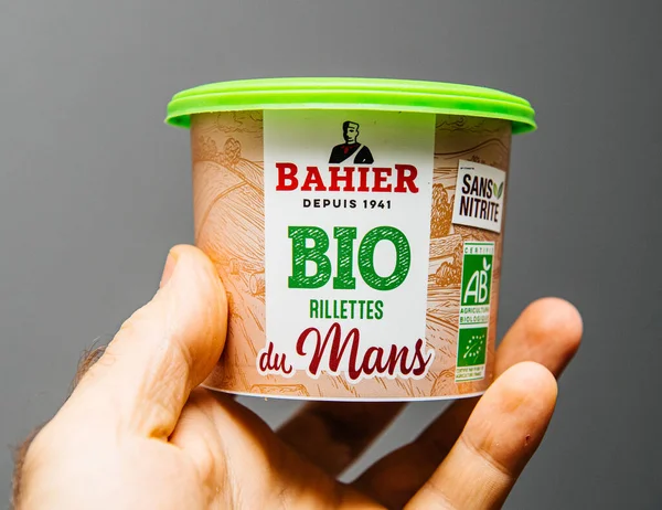 Bio Rillettes du Mans Bio organico prodotto da Bahier — Foto Stock