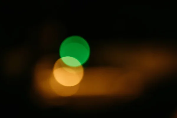 Bokeh luz desenfocada en verde — Foto de Stock