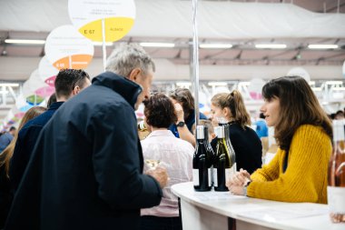 Fuar fuarı Vignerons Fransa 'nın bağımsız şarap üreticileri