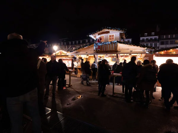 Strasbourg France Dec 2018 Large Group People Gathering Place Broglie — Stockfoto