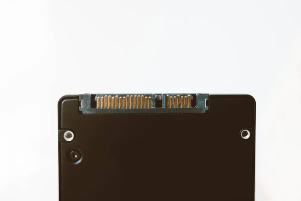 ATA fast interface of new SSD solid state drive disk — Stock Photo, Image