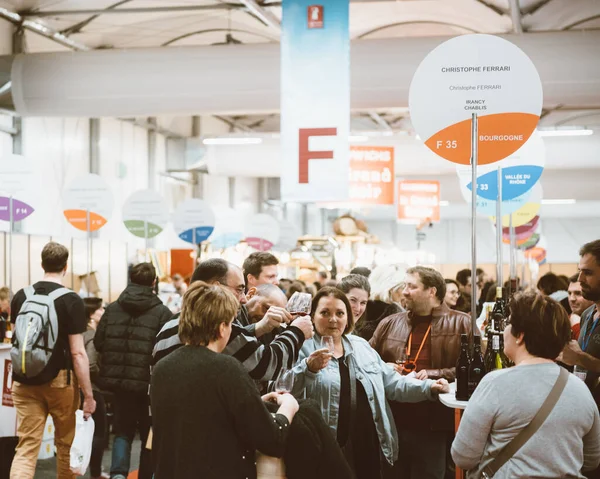 Feira de exposições Vignerons independentes Enólogos independentes da França — Fotografia de Stock