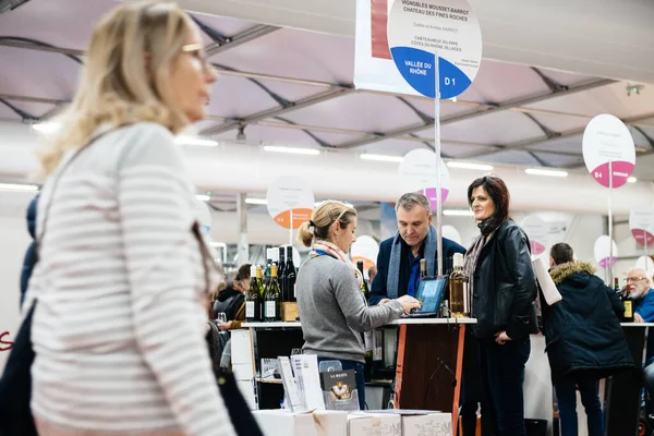 Výstavní veletrh Vignerons Nezávislí vinaři Francie — Stock fotografie