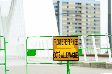 Fransa ile Almanya arasındaki sınır Coronavirus yüzünden kapandı.