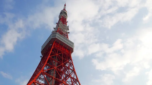 도쿄 타워 빨간색과 흰색 색상 . — 스톡 사진
