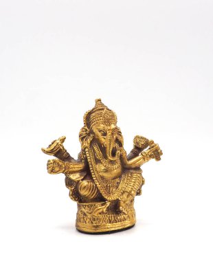 Altın metalik parlayan ganesha efendisi başarı.