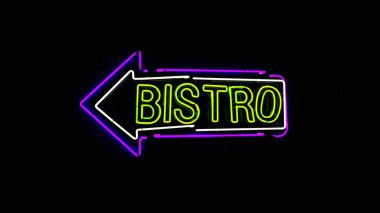 Bistro neon tabela.
