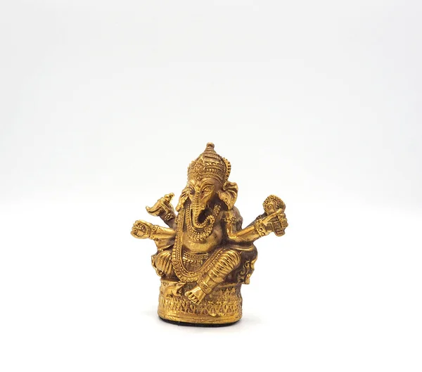 Goud metallic glanzende ganesha heer van succes. — Stockfoto