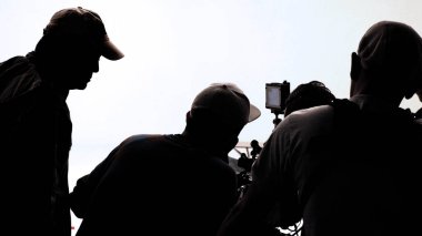 TV ticari kayıt ve film kamera seti.