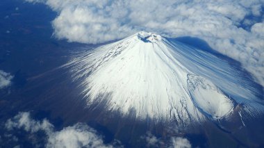 Mt. Fuji Dağı'nın Üstten Görünüm.