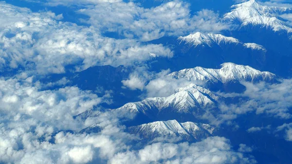 Top view of snow hills. — Stock Photo, Image