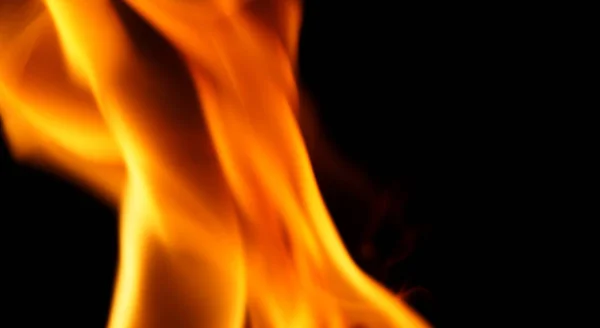 火のクローズ アップの抽象的な形 — ストック写真