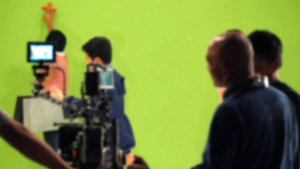 Blurred behind the scenes of video movie production — Stock Photo, Image