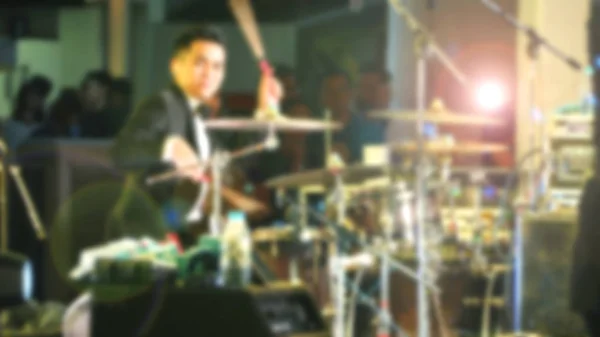 Blurred music band live show concert . — Stock Photo, Image