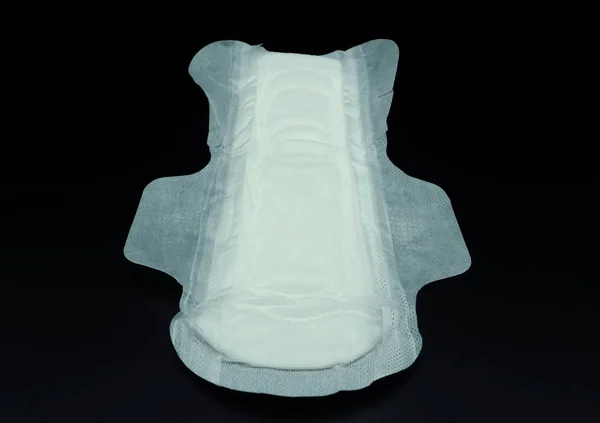Гігієнічна прокладка білого кольору бавовни . — стокове фото