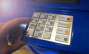 ATM makine yakın çekim