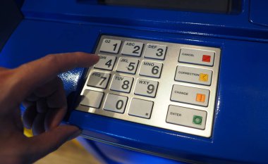 ATM makine yakın çekim