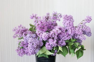  Bahar Menekşe leylak çiçekli vazo 