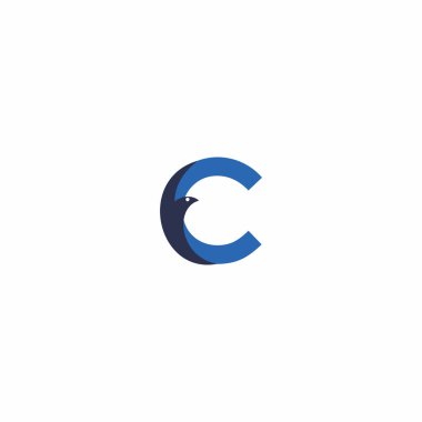 C harfi kartal Logo