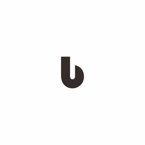 Bokstaven b logotyp — Stock vektor
