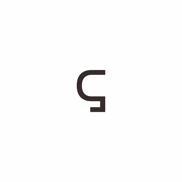Buchstabe s g Logo — Stockvektor