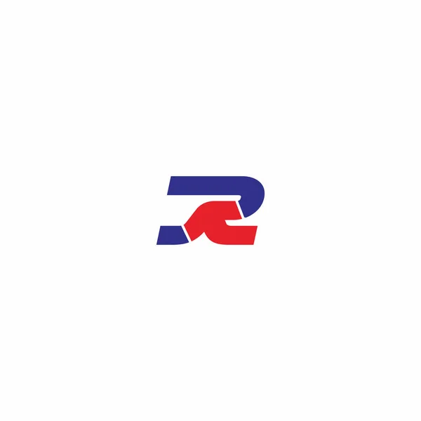 Літера R Стрілка Логотип — стоковий вектор