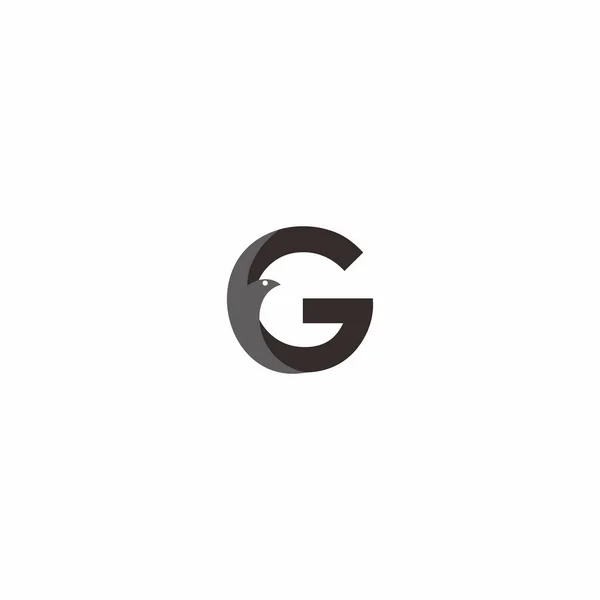 Буква G Bird Logo — стоковый вектор