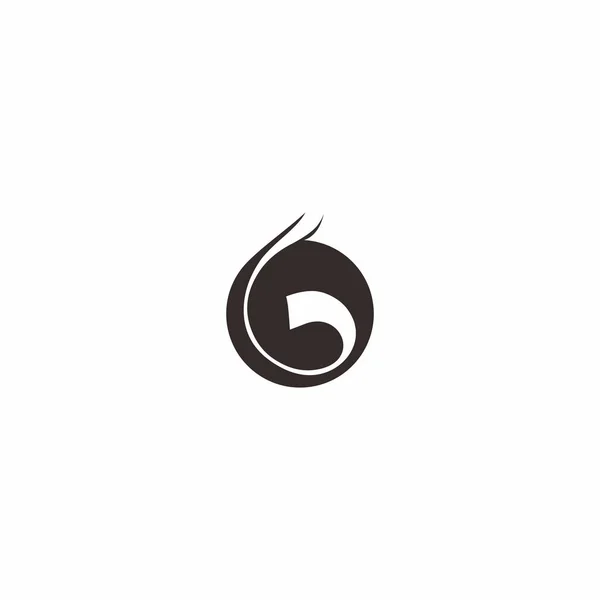 Buchstabe g im Kreis-Logo — Stockvektor