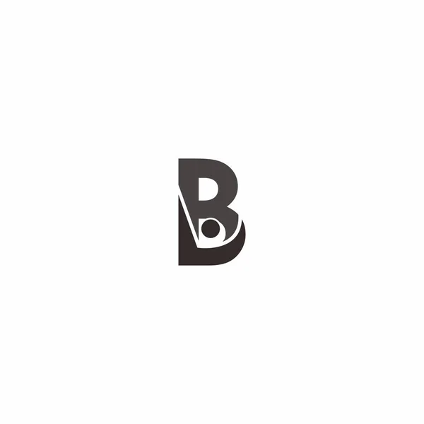 Buchstabe b Menschen Logo — Stockvektor