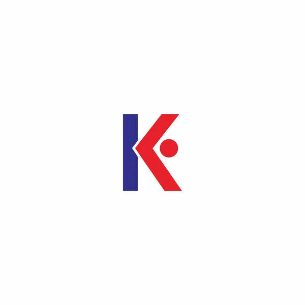 Huruf K Orang Logo - Stok Vektor